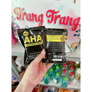 Xà phòng tắm trắng da aha whitening soap phiên bản mới trắng x10