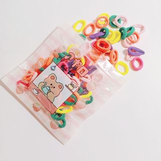 Gói 50 dây cột tóc đủ màu sắc cho mẹ và bé (Màu ngẫu nhiên)