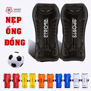 (01 ĐÔI) Nẹp Ống Đồng Bảo Vệ Đá Bóng Trẻ Em Người Lớn Ốp Bọc Ống Khuyển Tránh Chấn Thương Khi Đá Banh Cao Cấp Giá Rẻ