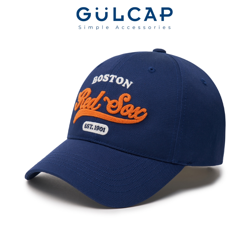 Mũ lưỡi trai MLB nón kết BOSTON REDSOX Xanh Navi Unisex Form Mềm full tem tag - GULcap