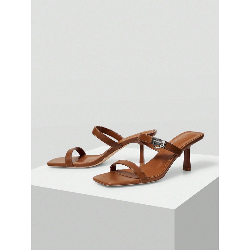 Guốc quai mảnh gót cao 7cm