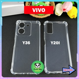 Ốp Vivo Y20I / Y36 4G Bảo Vệ Cam, Chống Sốc, Trong Suốt, Silicon