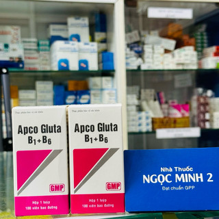 ✅ [Chính Hãng] Apco Gluta B1+B6 hỗ trợ giảm mệt mỏi, căng thẳng thần kinh (Hộp 1 tuýp 100 viên)