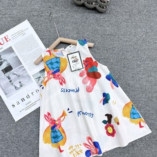 VÁY SÁT NÁCH THỎ TRẮNG CHO BÉ GÁI