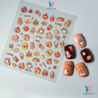 Sticker dán móng 3D siêu siêu cưng