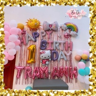(Hàng loại 1)2 RÈM KIM TUYẾN CHỮ HAPPYBIRTHDAY 50 BÓNG BƠM KEO(CHAT VỚI SHOP ĐỂ CHỌN MÀU BÓNG NHŨ) Tặng kèm tên tuổi