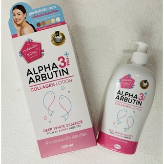 Sữa dưỡng trắng da Alpha Arbutin Collagen Collagen Lotion 3+ Plus 500ml