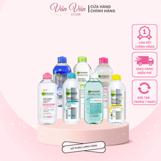   Loại 400ml  Nước Tẩy Trang Micellar Garnier Hồng  Vàng  Xanh Skinactive Cleansing Water 