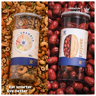 [Combo Dinh Dưỡng] Granola Ăn Kiêng Tiêu Chuẩn 500gr (25% Yến Mạch) + Táo Đỏ Thượng Hạng 350gr VUA YẾN MẠCH