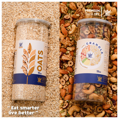 [COMBO CHUẨN DÁNG] GRANOLA TIÊU CHUẨN 500G + YẾN MẠCH 500G