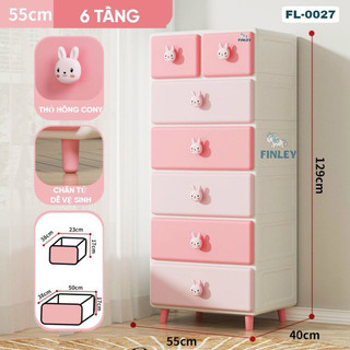Tủ Ngăn Kéo Gấu/Thỏ HOLLA (3-4-5 tầng)