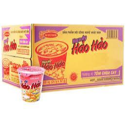 Thùng 24 Ly Mì Hảo Hảo Cốc x 67g(màu hồng)