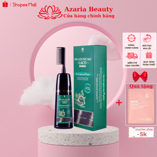 Dầu gội phủ bạc Laco Black Hair 200ml giúp tóc đen tự tin sau 9 phút phủ bạc đen, nhuộm tại nhà an toàn