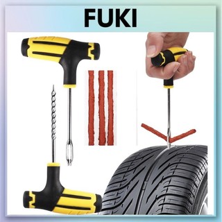 Bộ vá xe không ruột bộ dụng cụ vá xăm xe không ruột mini chuyên dụng cho xe hơi xe ô tô xe máy vá lụi fuki