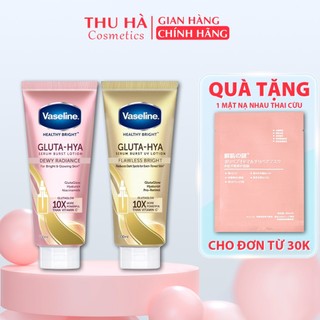 Sữa Dưỡng Thể Trắng Da Vaseline Healthy Bright Gluta Hya Serum Burst Lotion 10X Thái Lan 330ml