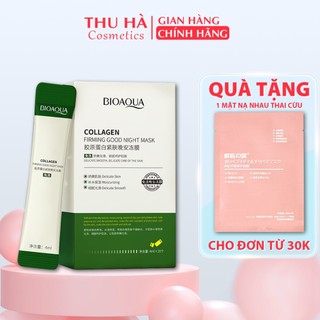 Mặt nạ ngủ Collagen dưỡng ẩm BIOAQUA kềm dầu Hộp 20 gói