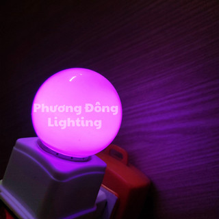 Bóng led chanh tròn 1w đổi màu tự động