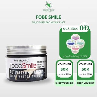 Bột than hoạt tính trắng răng nhật bản fobe smile - hũ 30 gram