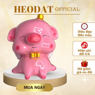 Heo đất tiết kiệm Cánh Tiên size đại mắt híp dễ thương,quà tặng,trang trí, Ống tiết kiệm TrumHeoDat.