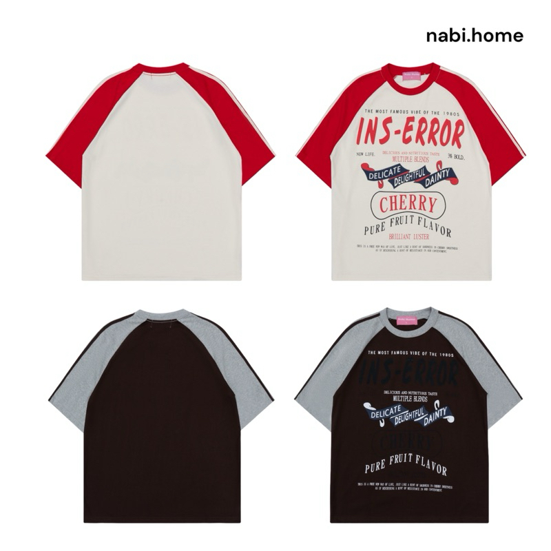 TSHIRT INS ERROR nabi.home - Áo thun raglan form rộng