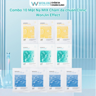 Combo 10 Mặt Nạ Mix Chăm Sóc Da Toàn Diện WonJin Effect Mask 30g (Bản mới)