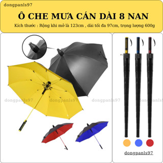 Dù Che Nắng Mưa, Ô Che Nắng Chống Tia UV Cỡ Lớn 2 Lớp Nan To, Dù Cán Dài Chống Gỉ Đóng Mở Tự Động