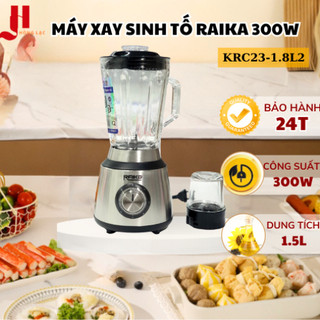 Máy xay sinh tố đa năng 2 cối raika công suất 300w phù hợp cho mọi gia đình mọi món ăn