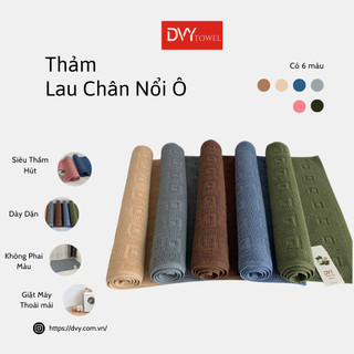 Thảm Lau Chân 40x 65 cm DVY 100% Cotton Siêu Thấm Hút, Trang Trí Nhà Cửa Dành Cho Gia Đình Khách Sạn