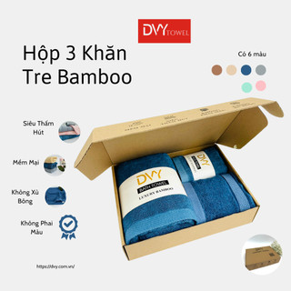 Hộp 3 khăn tre bamboo