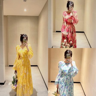 Váy tơ hoa maxi siêu đẹp