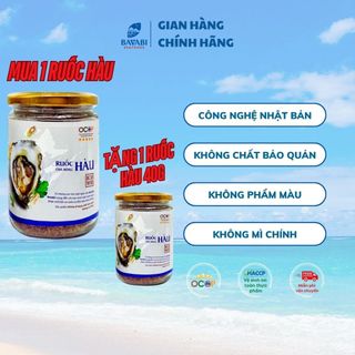 [ MUA 1 TẶNG 1 LỌ 40g ] Ruốc Thịt Hàu Tươi Bavabi Đồ Ăn Dặm Cho Bé Chất Lượng 5 sao - Hàng Xuất Khẩu