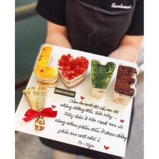 Hộp mousse chữ love, i love you