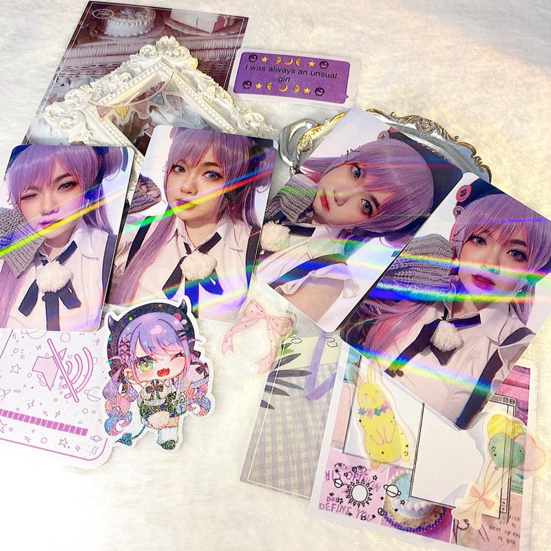 Card Bo Góc - Tokoyami Towa Cosplay ( Hololive Vtuber )