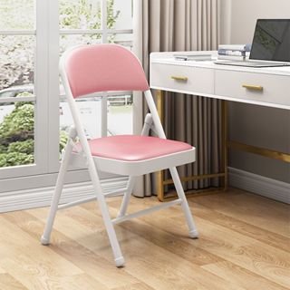 Ghế Văn Phòng Gấp Gọn Ghế Gấp Decor Phòng  Ghế Đệm Tựa Lưng Bọc Da Êm Ái Khung Thép Sơn Tĩnh Điện