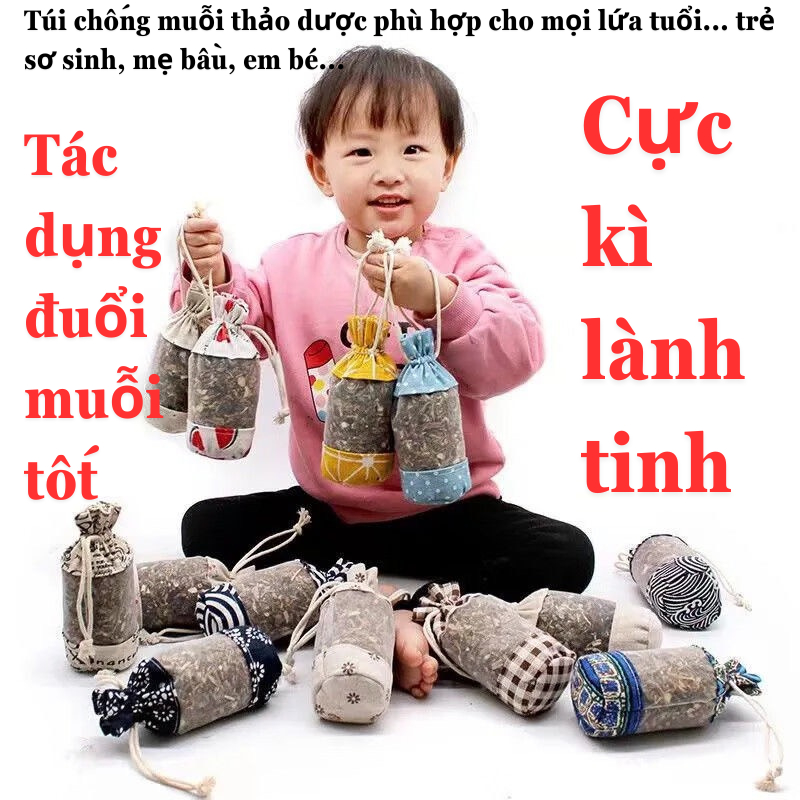 Túi Đuổi Muỗi Thảo Dược Dành Cho Bé Sơ Sinh, Túi Chống Muỗi An Toàn Cho Cả Mẹ Và Bé. Không Độc Hại