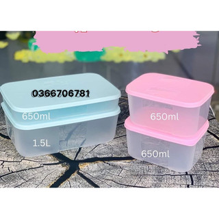 Set 4 hộp trữ đông Marine Tupperware
