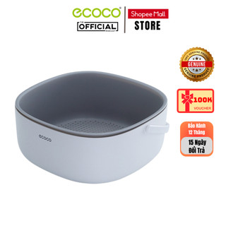Chậu rửa kèm rổ ecoco, rổ rửa rau củ kèm chậu đa năng - nhựa abs cao cấp dày dặn