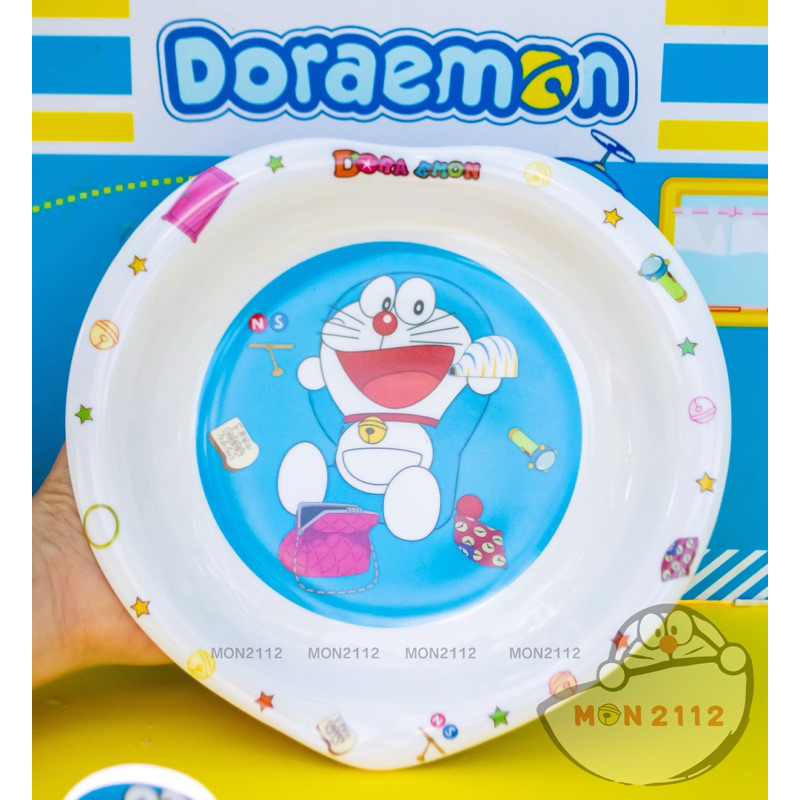 KHAY DĨA ĂN NHỰA MELAMINE DORAEMON DOREMON