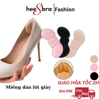 Miếng lót giày dán gót, chất liệu cotton khử mùi kháng khuẩn, mặt sau có lớp keo siêu dính HeeS-9002
