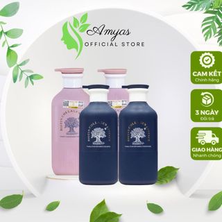 Cặp Dầu Gội Xả Hương Nước Hoa, Phục Hồi, Mềm Mượt Tóc Biotin Collagen Essence Hồng 500ml