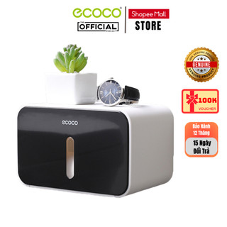  Hộp Đựng Giấy Dán Tường Ecoco E1903 Chống Thấm Nước ,Hộp Giấy Nhà Vệ Sinh ,Chất Liệu Nhựa ABS 