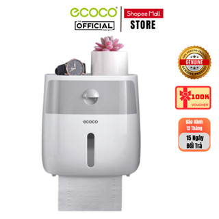  Hộp Đựng Giấy Dán Tường Ecoco 2 Tầng E1804 Cao Cấp - Hộp Đựng Giấy Thông Minh Chống Nước 