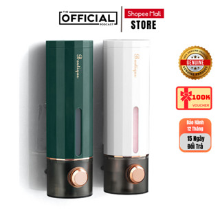  Hộp Đựng Sữa Tắm Dán Tường Bình Nhả Dầu Gội Nước Rửa Tay Dung Tích 450ml Chất Liệu Nhựa ABS 