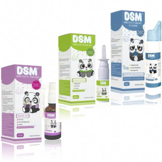Bộ 3 chăm sóc mũi họng xịt mũi Dsm- Xịt họng Dsm - xịt mũi ưu trương dsm