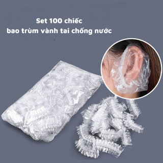 Set 100 Chiếc Bao Trùm Vành Tai Chống Nước Khi Tắm Hoặc Làm Tóc, Chùm Tai Nhuộm Tóc