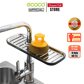  Giá Đỡ Xà Phòng Gắn Vòi ECOCO E1913 Kệ Để Đồ Rửa Chén Bát Chất Liệu INOX 304 Cao Cấp 