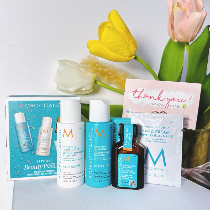 [Bill US] Set dưỡng tóc Moroccanoil Sephora 4 món