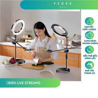 Bộ quay video để bàn chính hãng ,Đèn Live kèm giá đỡ 360 tiện lợi hỗ trợ quay video -Chân quay chụp ảnh chắc chắn tiện l