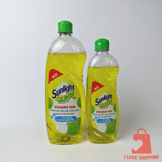 Nước rửa chén Sunlight Chanh 100 đánh bay dầu mỡ cứng đầu