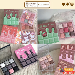 (FULL 6 MÀU MỚI NHẤT) Bảng Phấn Mắt 9 Ô JILL LEEN Socola